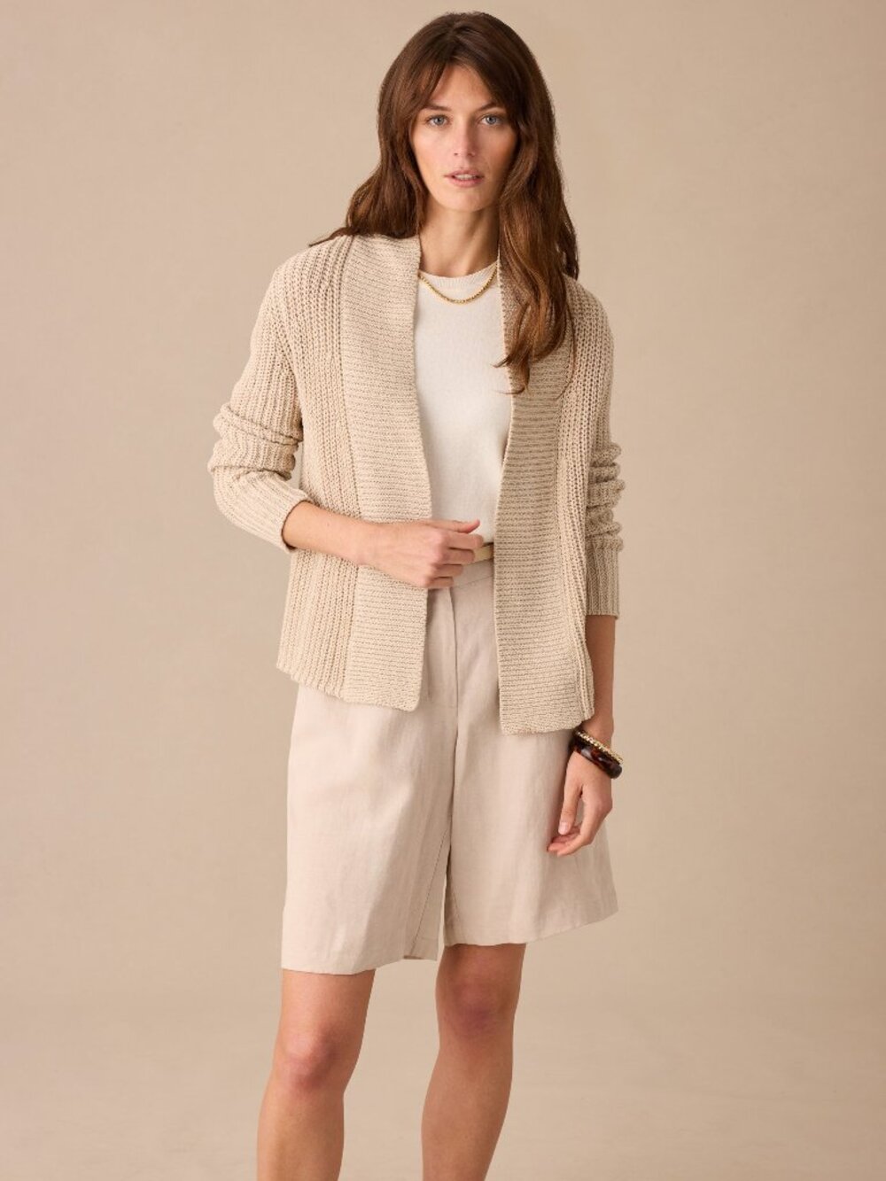 J McLaughlin Lottie Cardigan - Stone NEW
